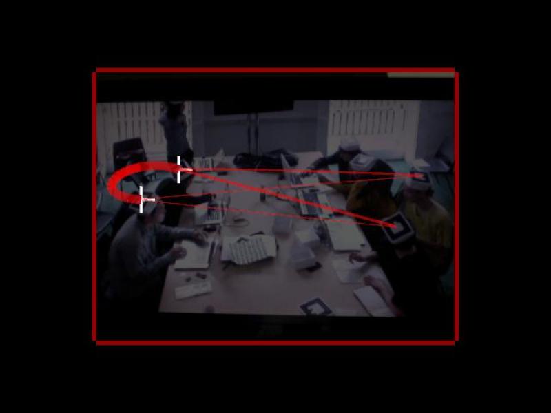 An experimental real-time data visualization of ‘interaction density and network’ using Augmented Reality (AR) technology and QR-coded apparatus. The notions of surveillance and its corresponding spatial organisation are being explored.
